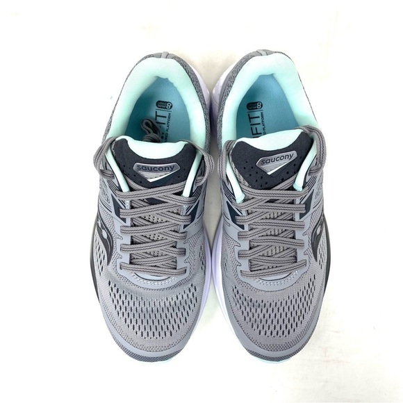 Saucony Omni 19 Running Athletic Shoes Alloy/Sky - Picture 2 of 8
